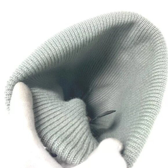 LOUIS VUITTON logo beanie hat knit hat knit cap Knit hat Cashmere GreenBased - Picture 10 of 15